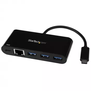 StarTech.com Προσαρμογέας USB-C σε Ethernet με Hub USB 3.0 3 θυρών και Power Delivery