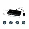 StarTech.com Προσαρμογέας USB-C σε Ethernet με Hub USB 3.0 3 θυρών και Power Delivery