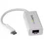 StarTech.com Προσαρμογέας USB-C σε Gigabit δικτύου - Λευκό, Ενσύρματο, USB Type-C, Ethernet, 5000 Mbit/s, Λευκό