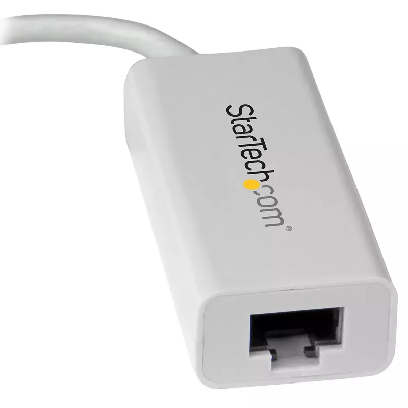 StarTech.com Προσαρμογέας USB-C σε Gigabit δικτύου - Λευκό, Ενσύρματο, USB Type-C, Ethernet, 5000 Mbit/s, Λευκό