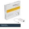 StarTech.com Προσαρμογέας USB-C σε Gigabit δικτύου - Λευκό, Ενσύρματο, USB Type-C, Ethernet, 5000 Mbit/s, Λευκό