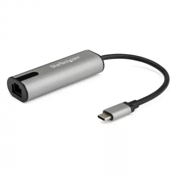 StarTech.com US2GC30 Προσαρμογέας USB-C σε 2,5 Gigabit Ethernet, USB 3.0, NBASE-T, 2.5GBASE-T, RJ45, 10/100/1000/2500 Mbps, μαύρο/γκρι διαστήματος