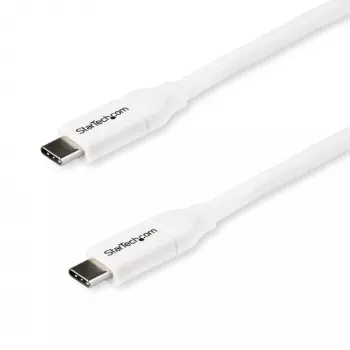 StarTech.com Καλώδιο USB-C σε USB-C με 5 A PD – M/M – Λευκό – 2 m – USB 2.0 – Πιστοποιημένο USB-IF
