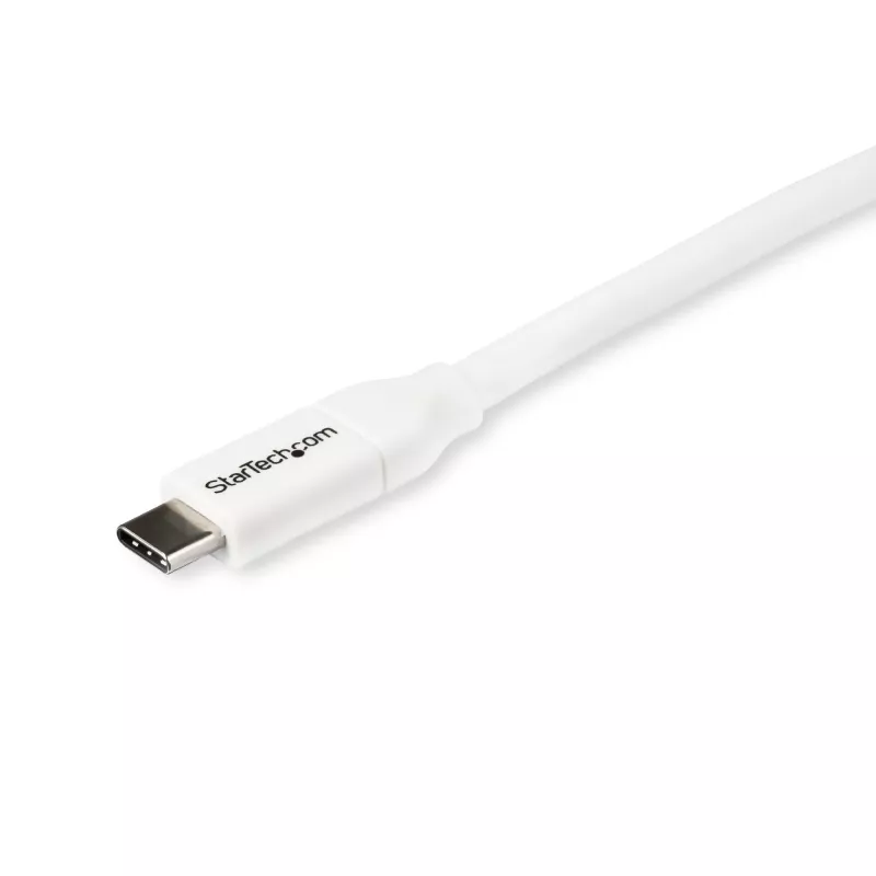 StarTech.com Καλώδιο USB-C σε USB-C με 5 A PD – M/M – Λευκό – 2 m – USB 2.0 – Πιστοποιημένο USB-IF