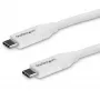 StarTech.com Καλώδιο USB-C σε USB-C με 5A PD - M/M - Λευκό - 4 m - USB 2.0 - Πιστοποιημένο USB-IF