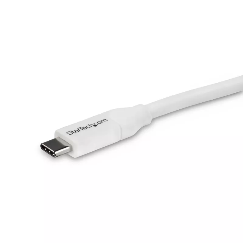 StarTech.com Καλώδιο USB-C σε USB-C με 5A PD - M/M - Λευκό - 4 m - USB 2.0 - Πιστοποιημένο USB-IF