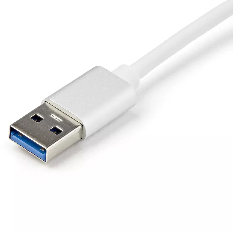 StarTech.com Προσαρμογέας δικτύου USB 3.0 σε Gigabit - Ασημί, Ενσύρματο, USB, Ethernet, 2000 Mbit/s, Ασημί