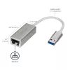 StarTech.com Προσαρμογέας δικτύου USB 3.0 σε Gigabit - Ασημί, Ενσύρματο, USB, Ethernet, 2000 Mbit/s, Ασημί