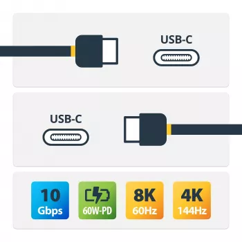 StarTech.com Καλώδιο USB-C - M/M - 1 m (3 πόδια) - USB 3.1 (10 Gbit/s) - Πιστοποιημένο USB-IF