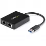 StarTech.com Προσαρμογέας USB 3.0 σε Dual-Port Gigabit Ethernet NIC με θύρα USB