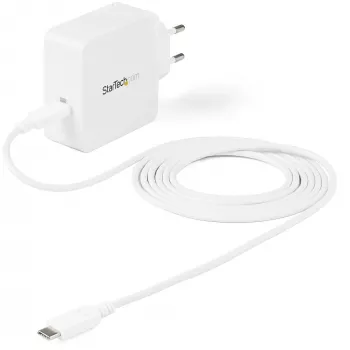 StarTech.com Φορτιστής Τοίχου USB C - Φορτιστής Laptop USB C 60W PD - Καλώδιο 2m - Καθολικό Συμπαγές Τροφοδοτικό Type-C - Dell XPS/Lenovo X1 Carbon/HP EliteBook/MacBook - Πιστοποιημένο USB-IF/CE