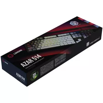 Μηχανικό Πληκτρολόγιο LORGAR Azar 514 Λευκό με RGB οπίσθιο φωτισμό, ENG-Layout