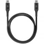 DEQSTER Καλώδιο φόρτισης Nylon USB-C σε USB-C, 1 m, USB C, USB C, 5 Gbit/s, μαύρο