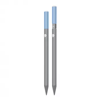 DEQSTER Pencil 2, Tablet, Apple, μπλε, γκρι, Apple iPads από το 2018, γκρι, αλουμίνιο, πολυανθρακικό (PC), πολυοξυμεθυλένιο (POM)