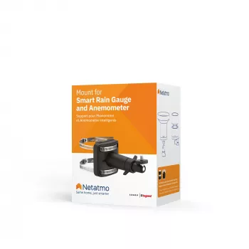 Netatmo Βάση για Smart Βροχόμετρο και Smart Ανεμόμετρο, Μαύρο, Netatmo, 65 mm, 65 mm, 135 mm, 75 mm