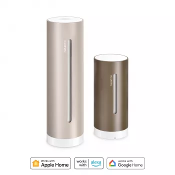 Netatmo NWS-S-EC έξυπνος μετεωρολογικός σταθμός Original 2ης γενιάς, εσωτερικού/εξωτερικού χώρου, HomeKit, άμμου (καφέ)