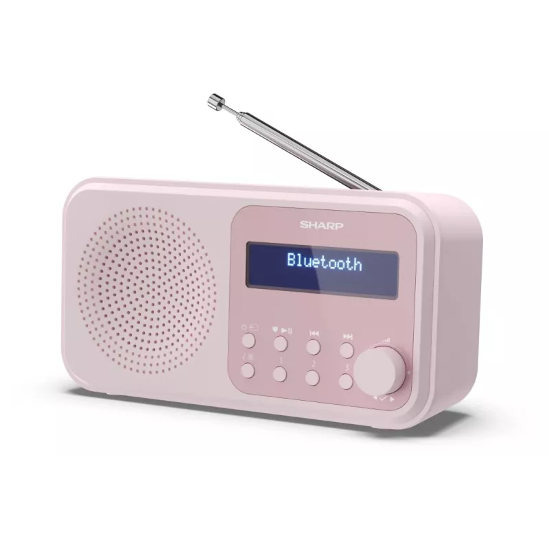 Φορητό ραδιόφωνο Sharp DR-P420 ψηφιακός δέκτης DAB DAB+ FM ροζ