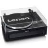 Lenco LS-430BK πικάπ με ιμάντα και 4 ενσωματωμένα ηχεία, Bluetooth, 40 W, 33/45 RPM, μαύρο