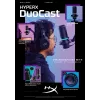 HyperX DuoCast - Μικρόφωνο USB (Μαύρο) - Φωτισμός RGB