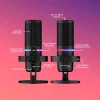 HyperX DuoCast - Μικρόφωνο USB (Μαύρο) - Φωτισμός RGB