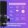 HyperX DuoCast - Μικρόφωνο USB (Μαύρο) - Φωτισμός RGB