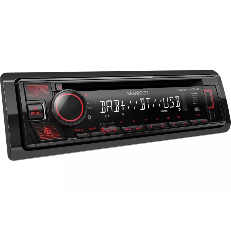 Δέκτης πολυμέσων αυτοκινήτου Kenwood KDC-BT450DAB μαύρο 50 W Bluetooth