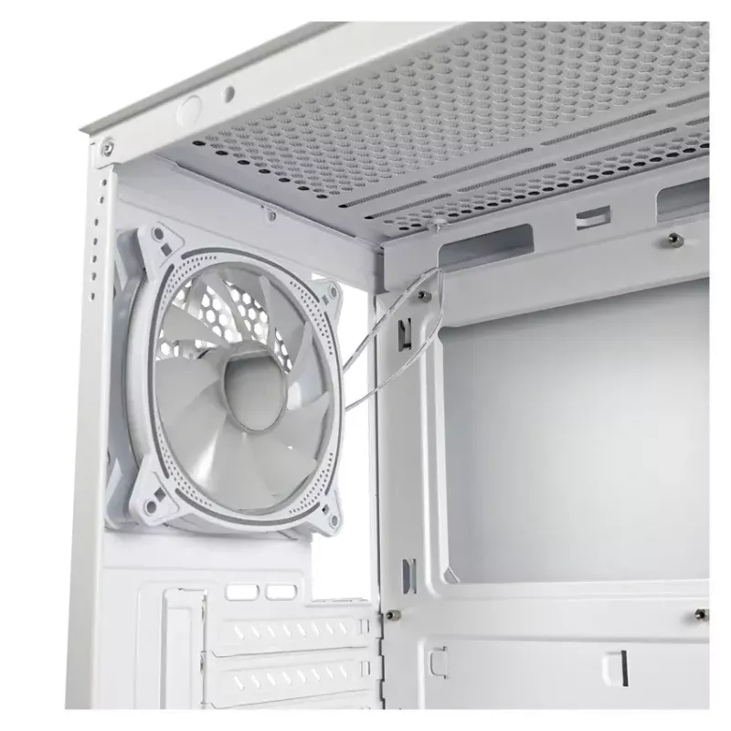 Κουτί PC LC-Power LC-715W-ON Midi Tower λευκό