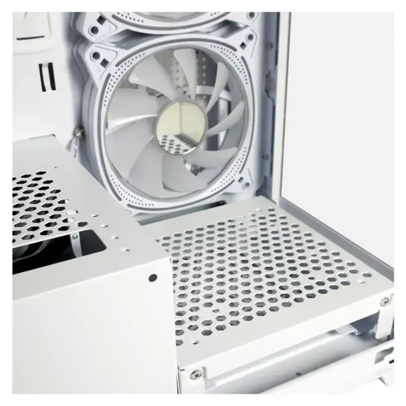 Κουτί PC LC-Power LC-715W-ON Midi Tower λευκό