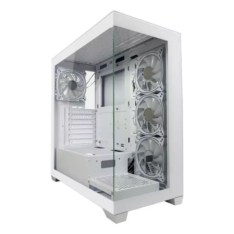 Κουτί PC LC-Power LC-715W-ON Midi Tower λευκό