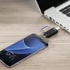 Αναγνώστης καρτών Hama Basic USB 2.0 OTG, SD/microSD, μαύρος