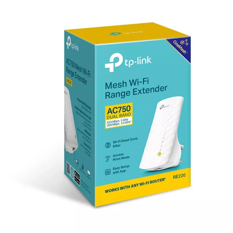 Επαναλήπτης δικτύου TP-Link AC750 Wi-Fi Range Extender