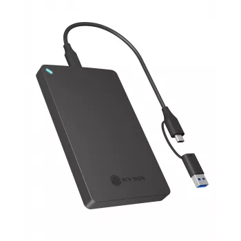 Θήκη SSD ICY BOX IB-201T-CU31 μαύρη 2,5 ιντσών