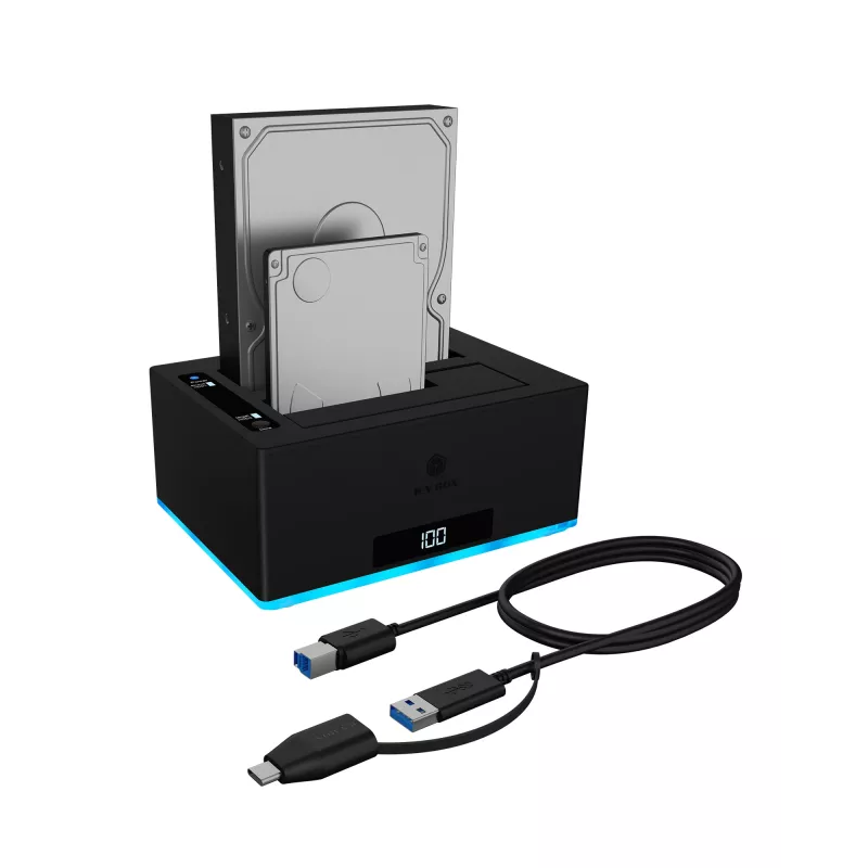 ICY BOX IB-127CL-U3 USB 3.2 Gen 1 (3.1 Gen 1) Type-B μαύρο