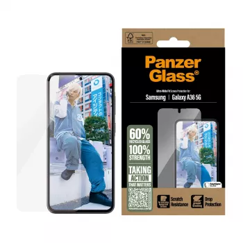 PanzerGlass ® Μεμβράνη προστασίας οθόνης Samsung Galaxy A36 5G | Ultra-Wide Fit