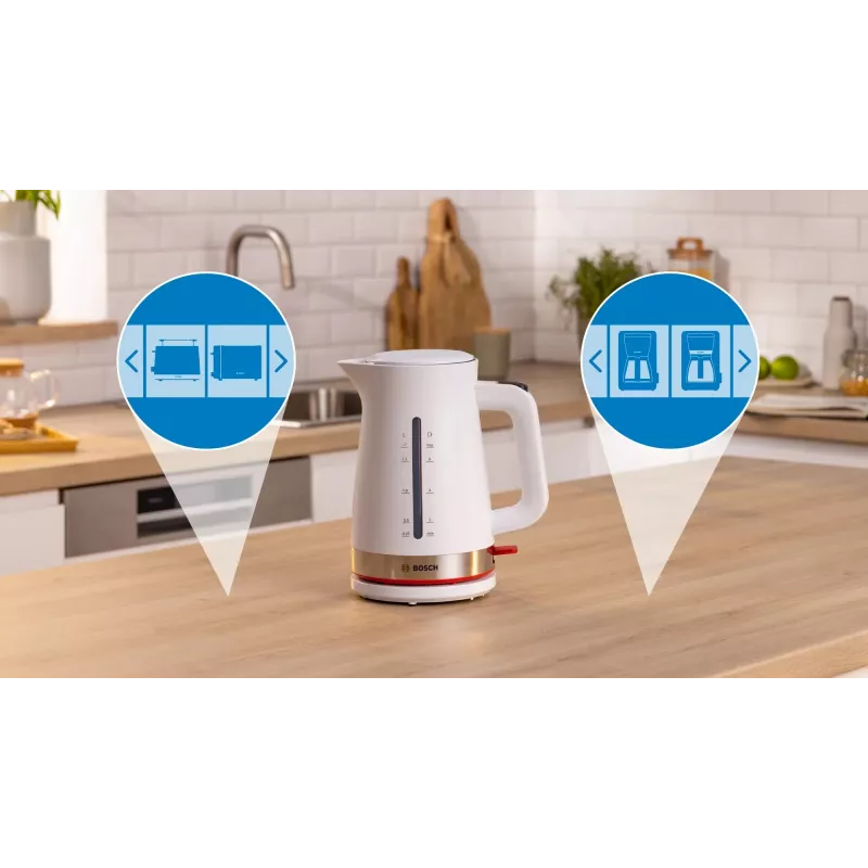 Bosch TWK4M221 ηλεκτρικός βραστήρας 1,7 L 2400 W λευκό