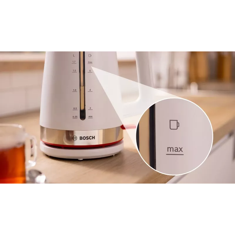 Bosch TWK4M221 ηλεκτρικός βραστήρας 1,7 L 2400 W λευκό