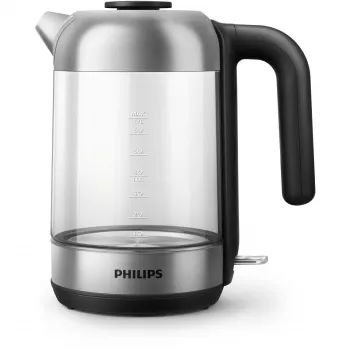 Philips 5000 series Series 5000 HD9339/80 γυάλινος βραστήρας, 1,7 L, 2200 W, γυαλί, ανοξείδωτο ατσάλι, ένδειξη στάθμης νερού, ασύρματος