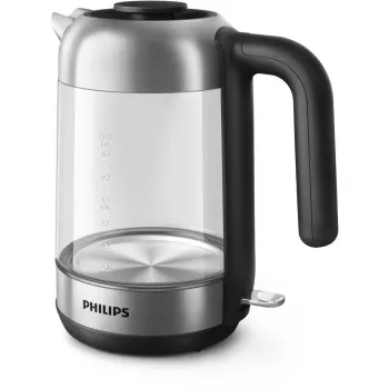 Philips 5000 series Series 5000 HD9339/80 γυάλινος βραστήρας, 1,7 L, 2200 W, γυαλί, ανοξείδωτο ατσάλι, ένδειξη στάθμης νερού, ασύρματος