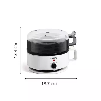 Βραστήρας αυγών Krups EG 230115 7 αυγά Λευκό Πλαστικό Περιστροφικός διακόπτης