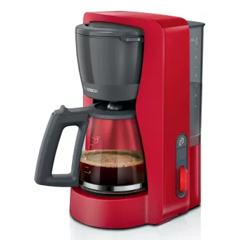 Καφετιέρα φίλτρου Bosch TKA3M134 — 1,4 l δοχείο νερού, χωρητικότητα 15 φλιτζάνια, κόκκινο