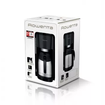 Rowenta Milano Thermo CT 3818 καφετιέρα φίλτρου, 10 φλιτζάνια, μαύρη/ανοξείδωτο ατσάλι