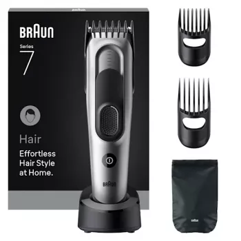Κουρευτική μηχανή/trimmer Braun HC7590 μαύρο, ασημί 17 νικέλιο-υδρίδιο μετάλλου (NiMH)