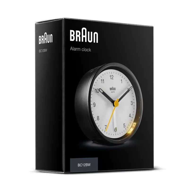 Ξυπνητήρι χαλαζία Braun BC12BW Μαύρο, Λευκό