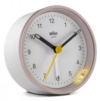 Ξυπνητήρι χαλαζία Braun BC12 Pink, Λευκό
