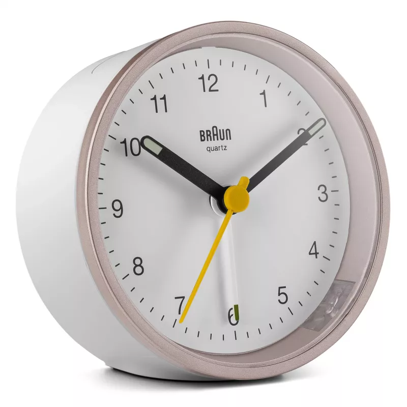 Ξυπνητήρι χαλαζία Braun BC12 Pink, Λευκό