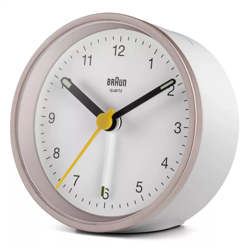 Ξυπνητήρι χαλαζία Braun BC12 Pink, Λευκό