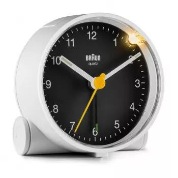 Ξυπνητήρι χαλαζία Braun BC01WB Μαύρο, Λευκό