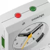 Ρολόι τοίχου/τραπεζιού Braun BC05W Αναλογικό ρολόι Ορθογώνιο Λευκό