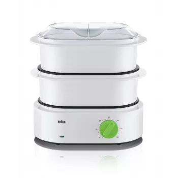 Ατμομάγειρας Braun FS 3000 2 καλάθια πάγκος 850 W πράσινο, λευκό