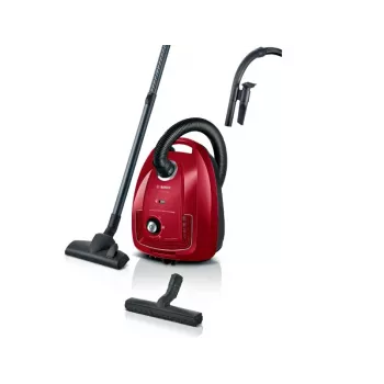 Σκούπα δαπέδου Bosch Serie 4 BGD38RD1H, 600 W, 4 L σακούλα, ξηρός καθαρισμός, κόκκινο